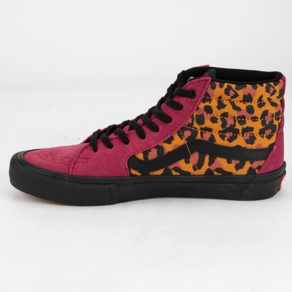 NEW Sk8 Hi Pro Punk Leopard Shoes Sneakers - Picture 3 of 7